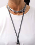 【NOSTRASANTISSIMA】 SIDE TACK SLEEVE-LESS TOP TS02_WHITE