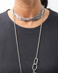 【NOSTRASANTISSIMA】 SIDE TACK SLEEVE-LESS TOP TS02_BLACK