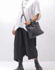 【DANIELE BASTA】 2WAY MINI TOTE HAND BAG DBM014_BLACK