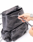 【DANIELE BASTA】 3 POCKETS BACKPACK DBM011_BLACK