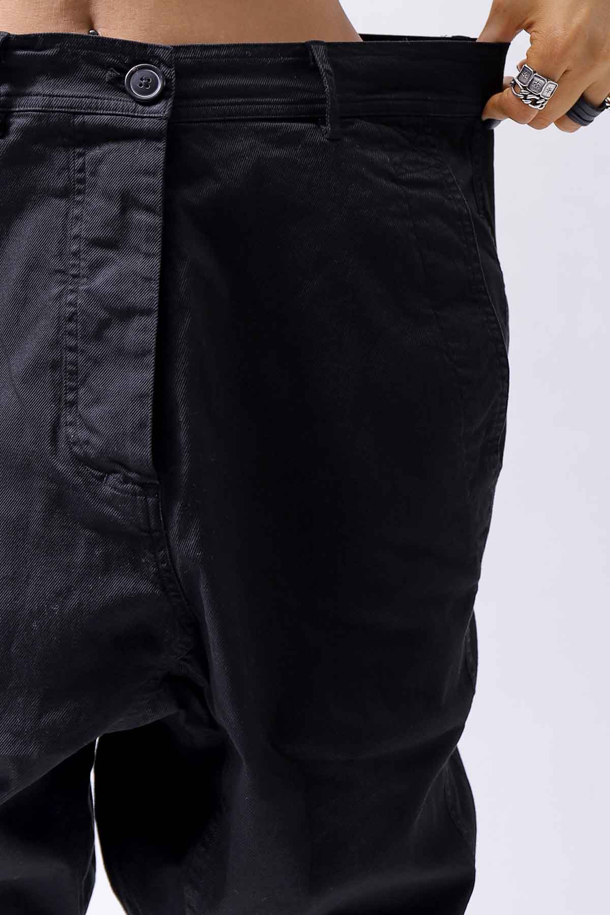 【RUNDHOLZ】 UNISEX ICONIC COTTON SARROUEL PANTS 260 0111_BLACK