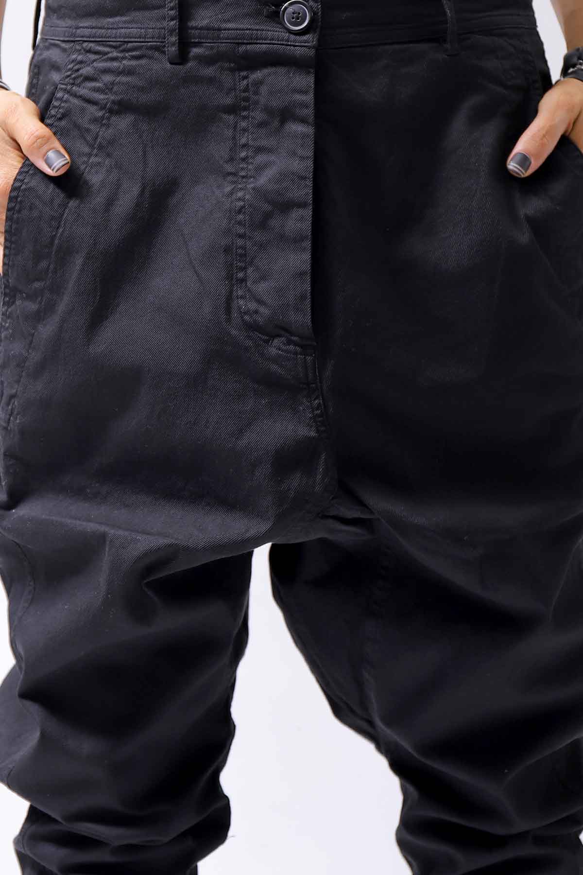 【RUNDHOLZ】 UNISEX ICONIC COTTON SARROUEL PANTS 260 0111_BLACK