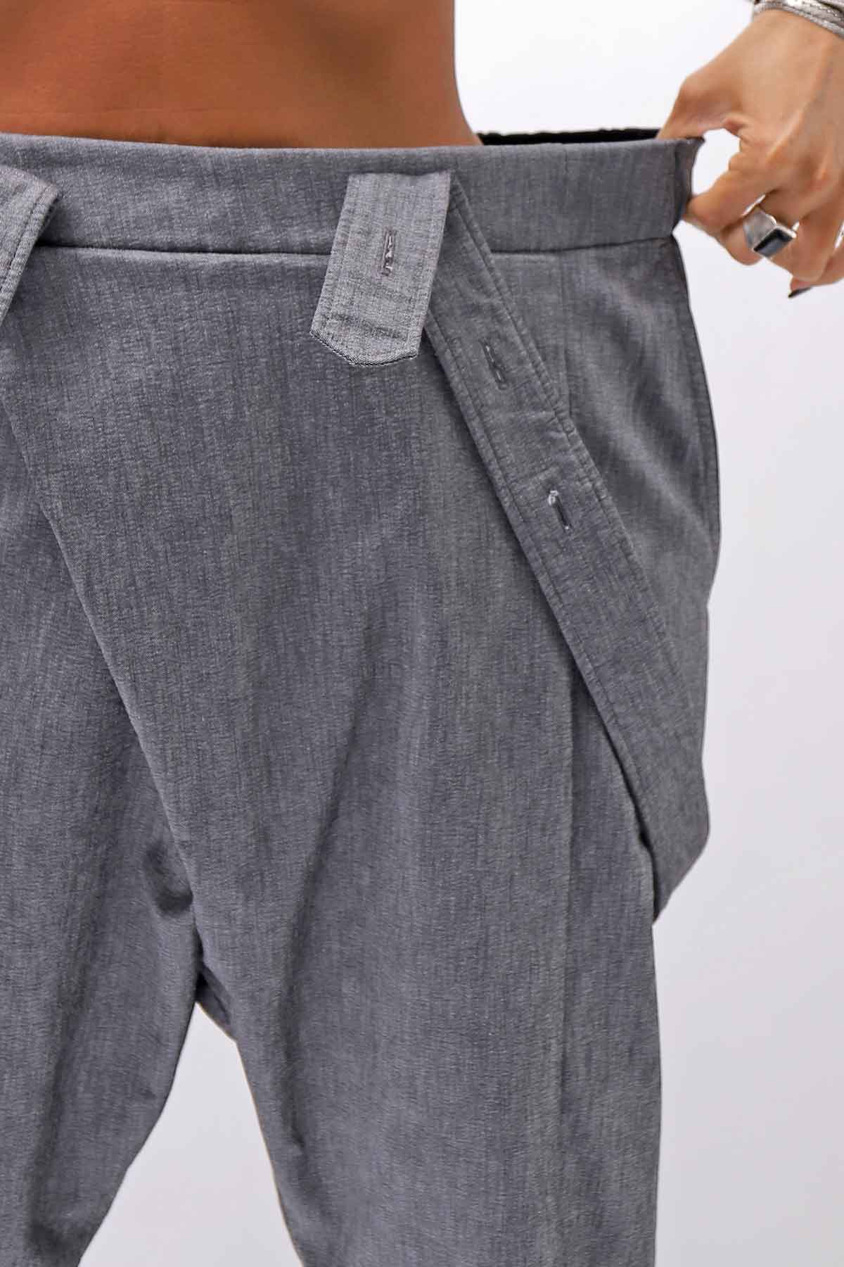 【bajra】 UNISEX FRONT FLAP STRETCH PANTS 161QP01_GREY