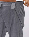 【bajra】 UNISEX FRONT FLAP STRETCH PANTS 161QP01_GREY