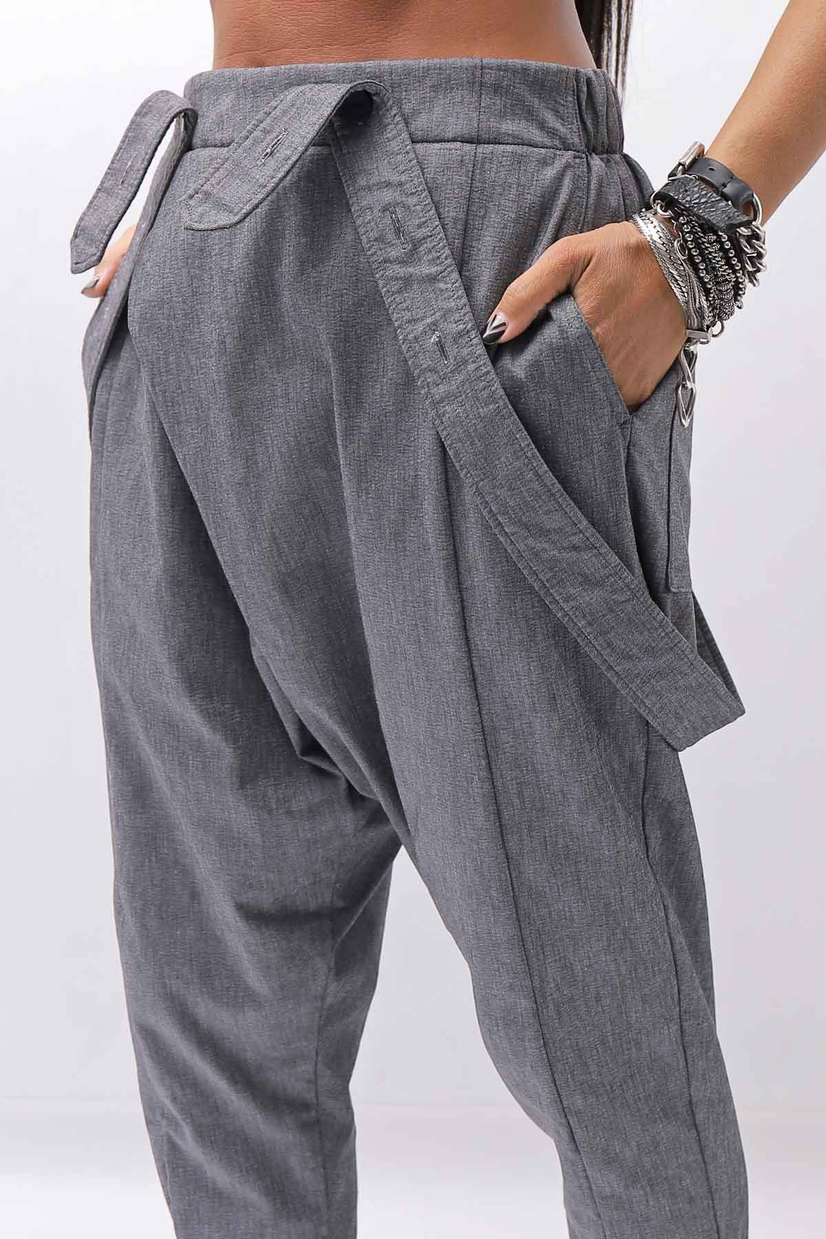 【bajra】 UNISEX FRONT FLAP STRETCH PANTS 161QP01_GREY