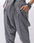 【bajra】 UNISEX FRONT FLAP STRETCH PANTS 161QP01_GREY