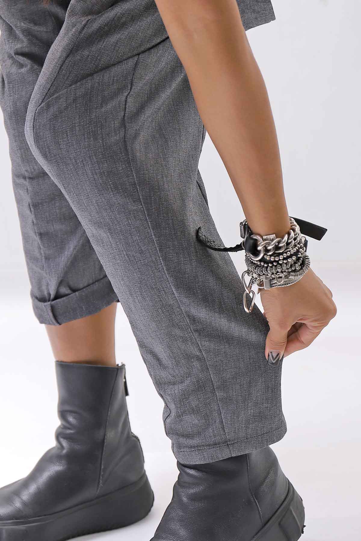 【bajra】 UNISEX FRONT FLAP STRETCH PANTS 161QP01_GREY