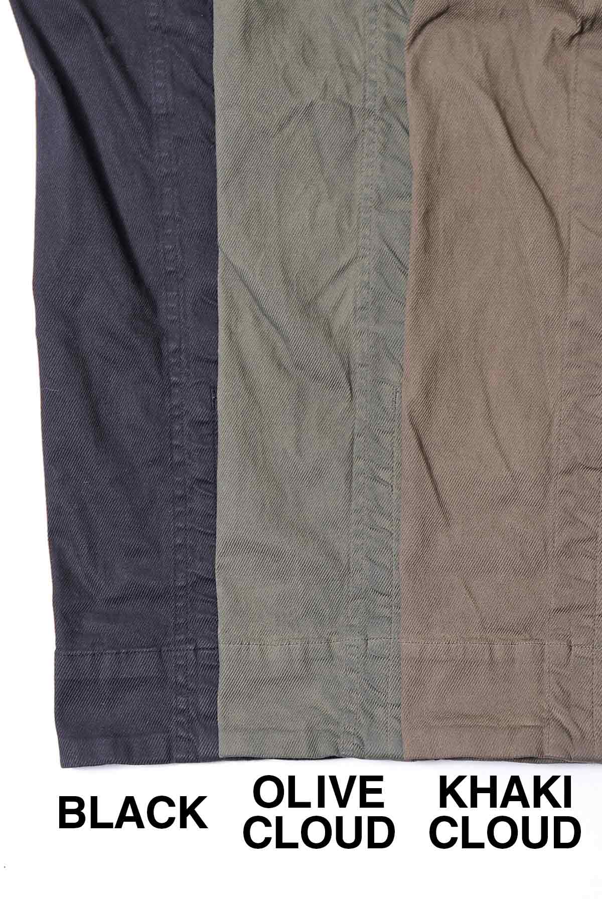 【RUNDHOLZ】 UNISEX ICONIC COTTON SARROUEL PANTS 260 0111_OLIVE CLOUD