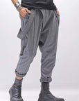 【bajra】 UNISEX FRONT FLAP STRETCH PANTS 161QP01_GREY