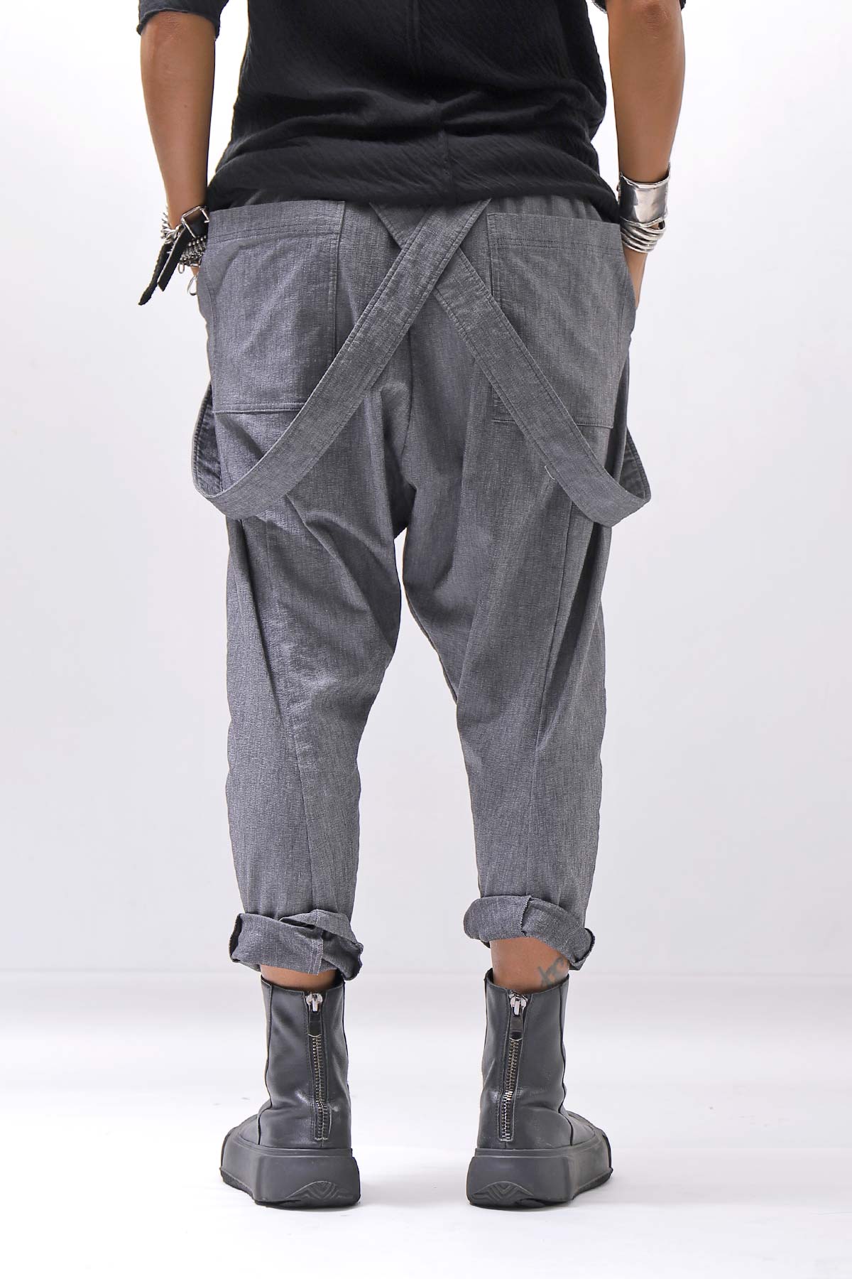 【bajra】 UNISEX FRONT FLAP STRETCH PANTS 161QP01_GREY