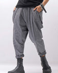 【bajra】 UNISEX FRONT FLAP STRETCH PANTS 161QP01_GREY