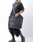 【DANIELE BASTA】 MULTIWAY REVERSIBLE LONG STRAP TOTE BAG_BLACK