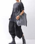 【DANIELE BASTA】 MULTIWAY REVERSIBLE LONG STRAP TOTE BAG_BLACK