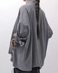 【bajra】 UNISEX STRETCH LIGHT SHIRT BLOUSON 161QB01LG/SH_GREY