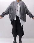【bajra】 UNISEX STRETCH LIGHT SHIRT BLOUSON 161QB01LG/SH_GREY