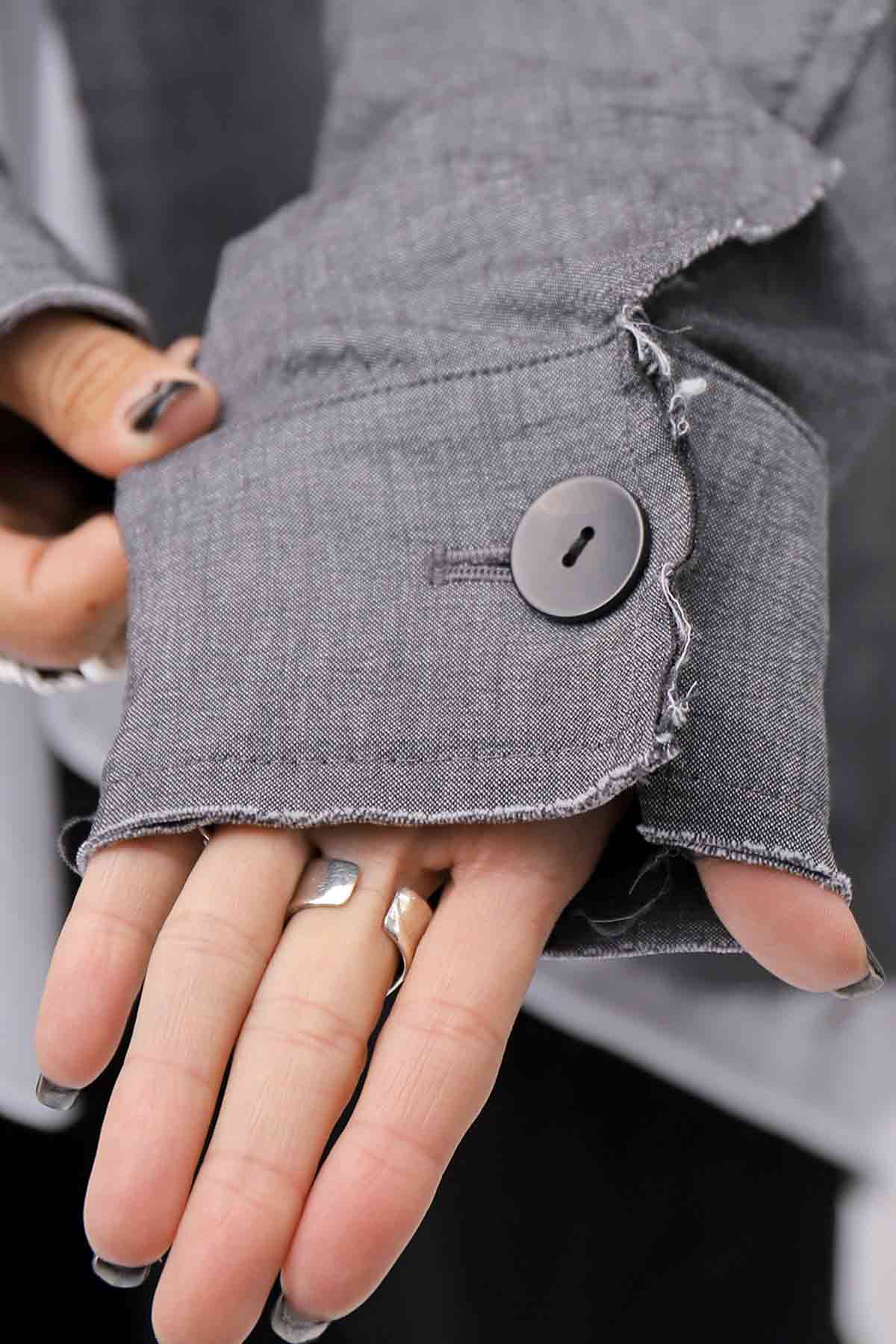 【bajra】 UNISEX STRETCH LIGHT SHIRT BLOUSON 161QB01LG/SH_GREY