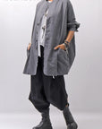 【bajra】 UNISEX STRETCH LIGHT SHIRT BLOUSON 161QB01LG/SH_GREY