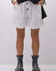 【Primordial is Primitive】 STRETCH SHORT PANTS 535AL_WHITE