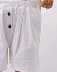 【Primordial is Primitive】 STRETCH SHORT PANTS 535AL_WHITE