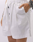 【Primordial is Primitive】 STRETCH SHORT PANTS 535AL_WHITE