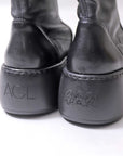 【AGL】 STRETCH LEATHER SNEAKER BOOTS VIBE STRETCH_BLACK