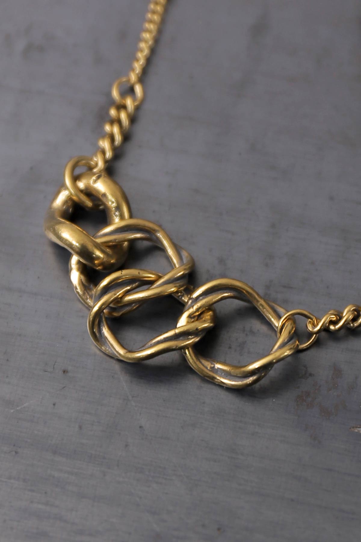 【GOTI】 TWIST RING TOP NECKLACE CN2135_GOLD