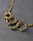 【GOTI】 TWIST RING TOP NECKLACE CN2135_GOLD