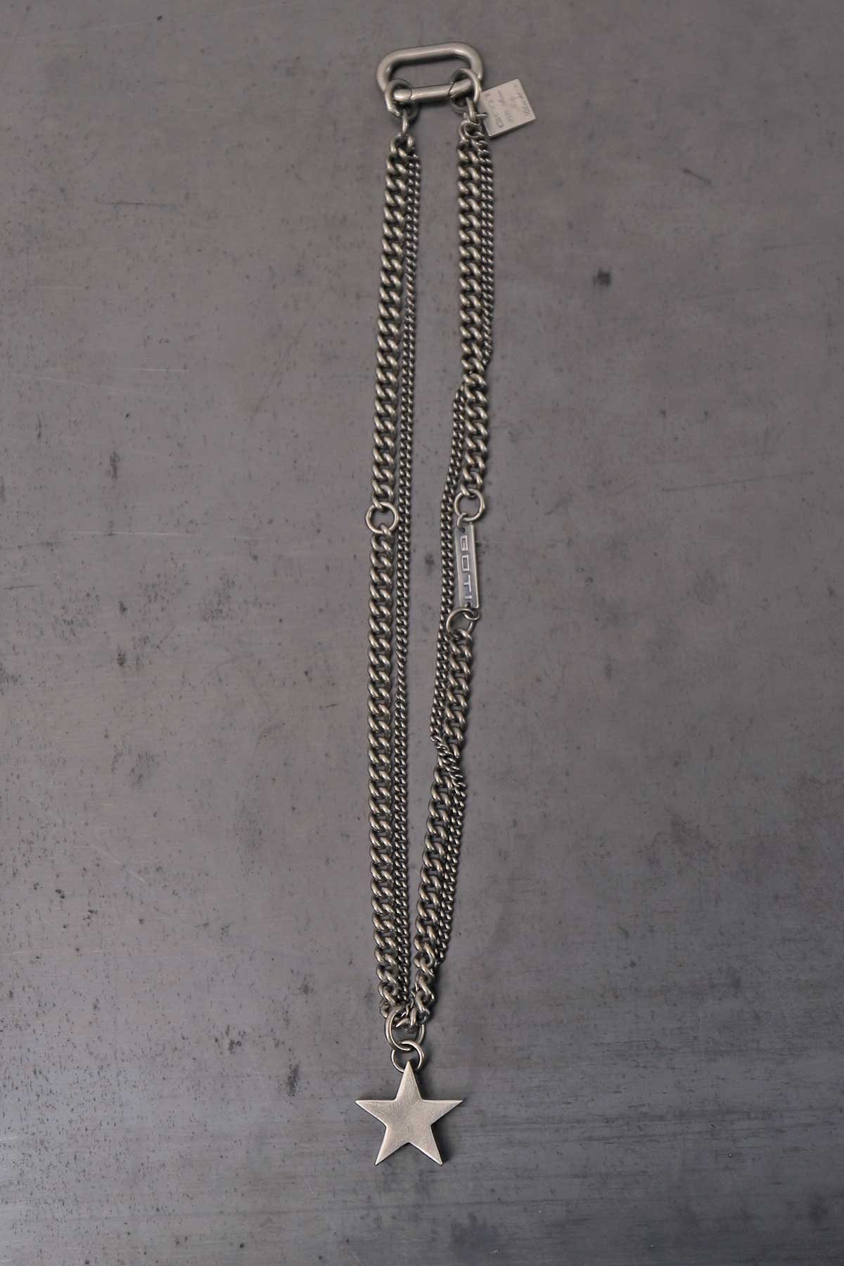 【GOTI】 STAR TOP DOUBLE CHAINS NECKLACE_STAR2
