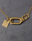 【GOTI】 TWIST RING TOP NECKLACE CN2135_GOLD