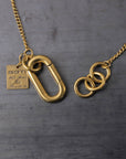 【GOTI】 TWIST RING TOP NECKLACE CN2135_GOLD