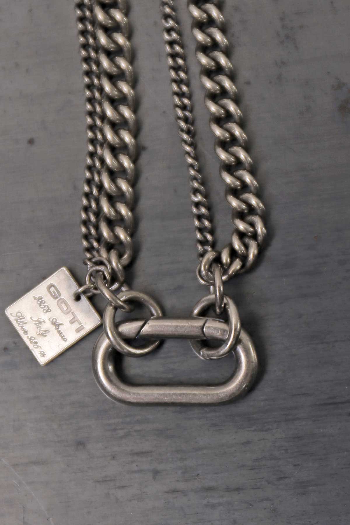 【GOTI】 STAR TOP DOUBLE CHAINS NECKLACE_STAR2