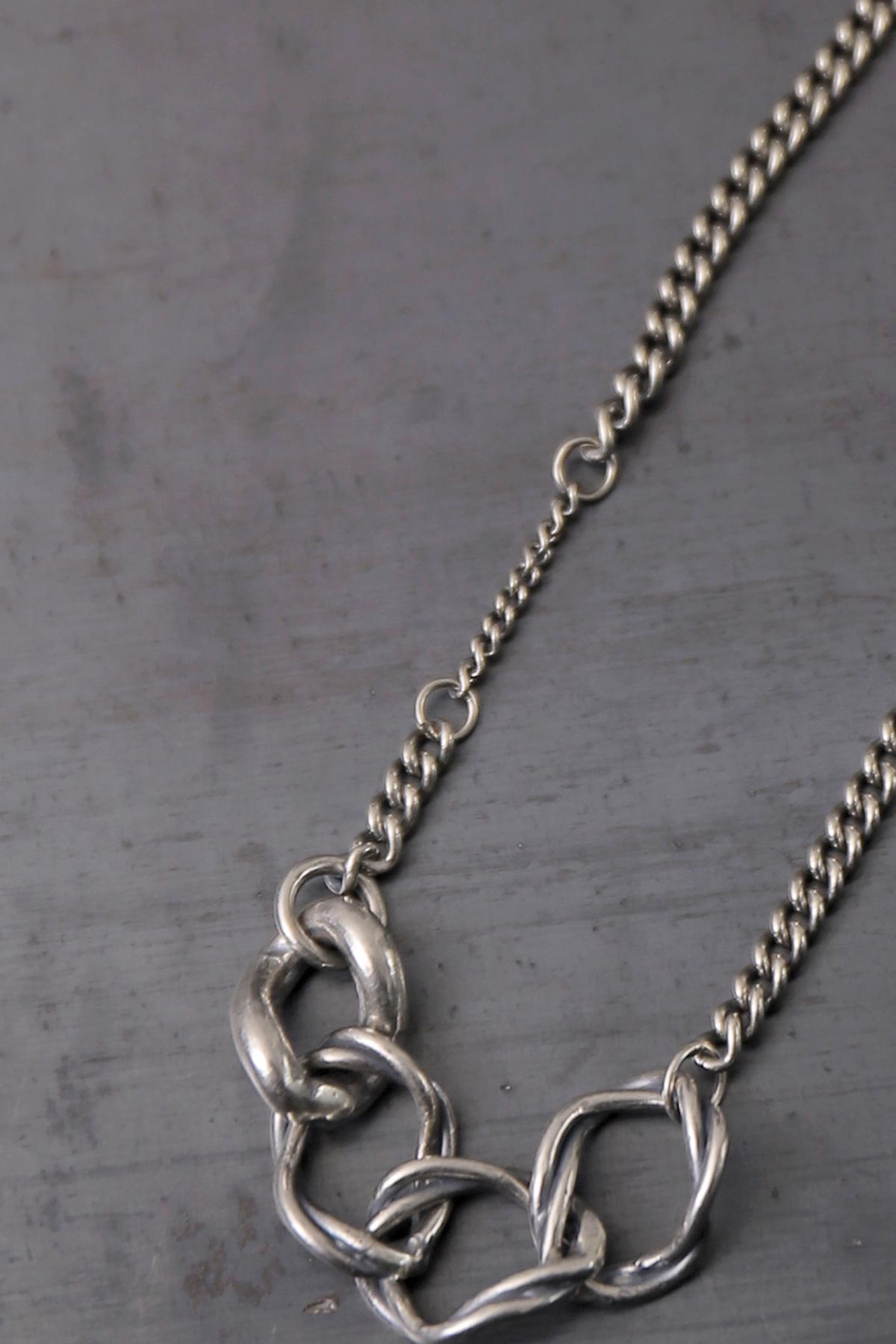 【GOTI】 TWIST RING TOP NECKLACE CN2135_SILVER