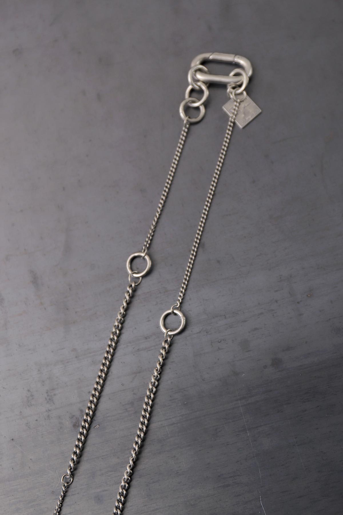 【GOTI】 TWIST RING TOP NECKLACE CN2135_SILVER
