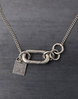 【GOTI】 TWIST RING TOP NECKLACE CN2135_SILVER