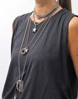 【GOTI】 STAR TOP DOUBLE CHAINS NECKLACE_STAR2