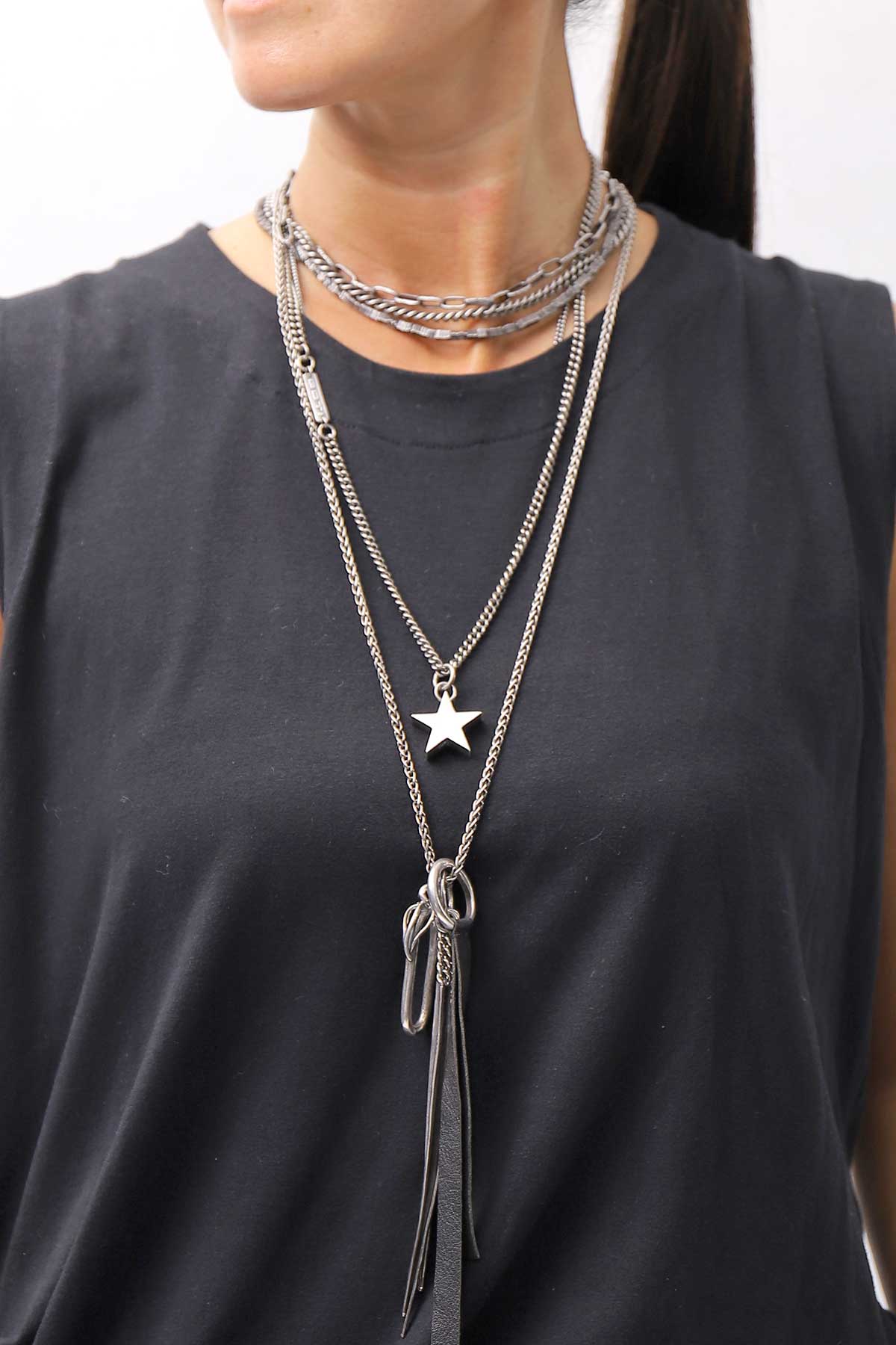【GOTI】 STAR TOP SINGLE CHAIN NECKLACE_STAR1