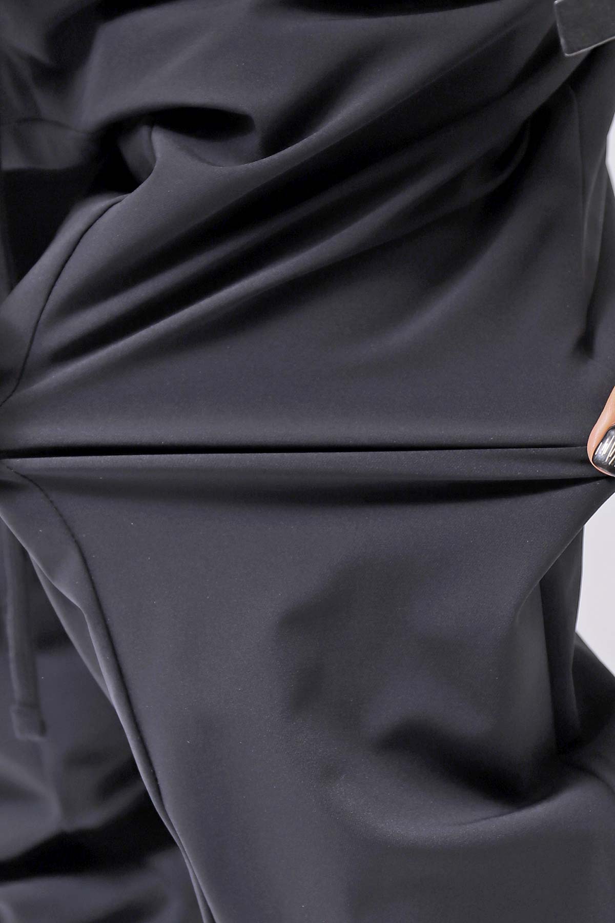 【thom/krom】 UNISEX LIGHT NYLON STRETCH PANTS MP56_BLACK