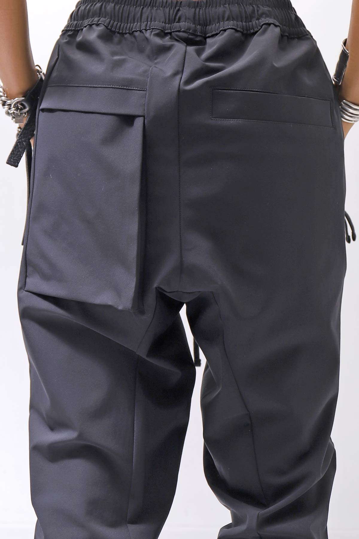 【thom/krom】 UNISEX LIGHT NYLON STRETCH PANTS MP56_BLACK