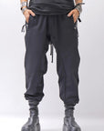 【thom/krom】 UNISEX LIGHT NYLON STRETCH PANTS MP56_BLACK