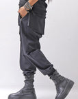 【thom/krom】 UNISEX LIGHT NYLON STRETCH PANTS MP56_BLACK