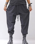 【thom/krom】 UNISEX LIGHT NYLON STRETCH PANTS MP56_BLACK