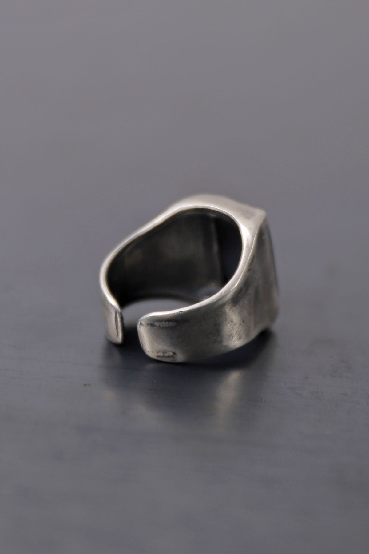 【GOTI】 SQUARE ONYX SILVER RING_AN1015