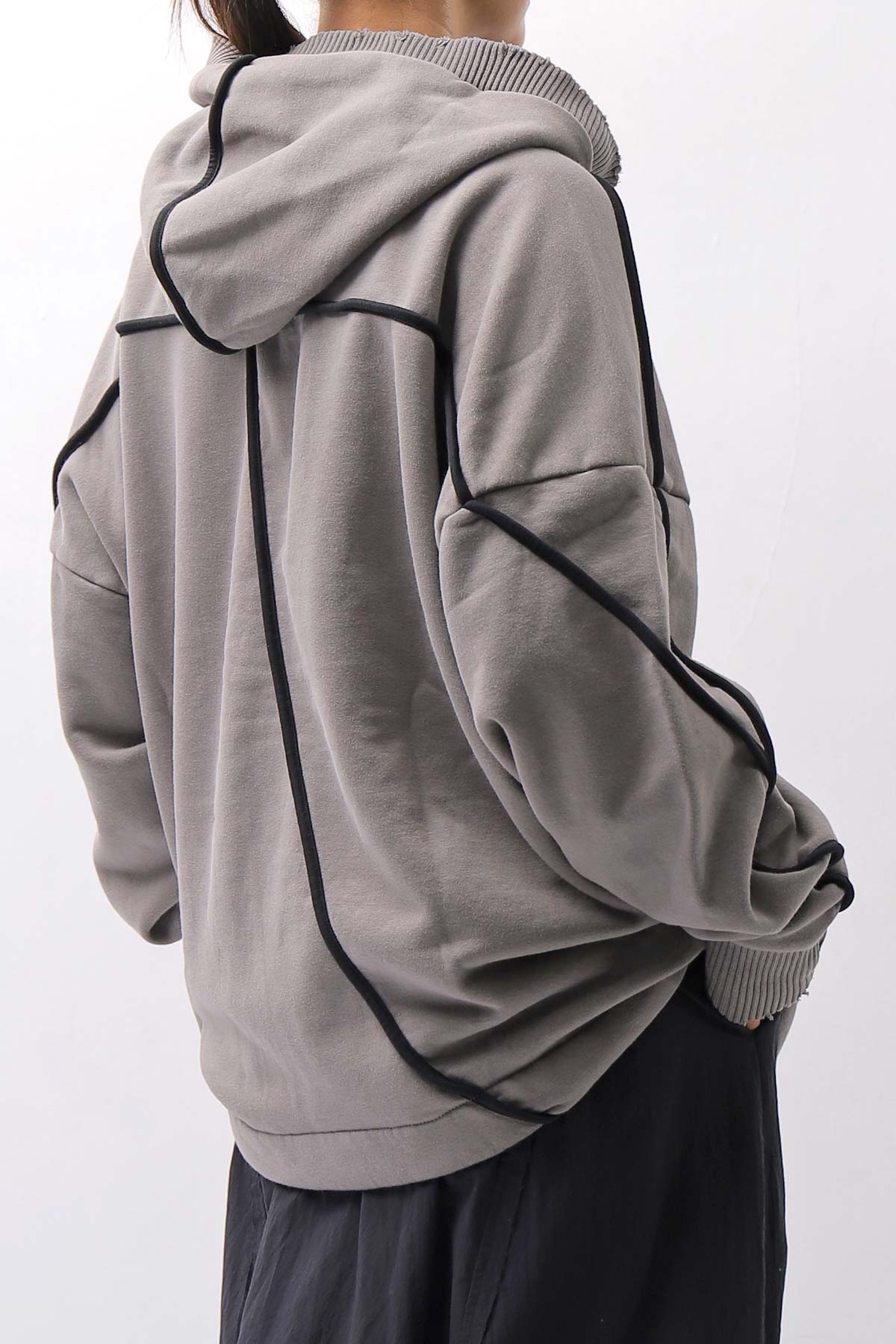 【thom/krom】 UNISEX COTTON SWEAT HOODIE MS192_CONCRETE GREY