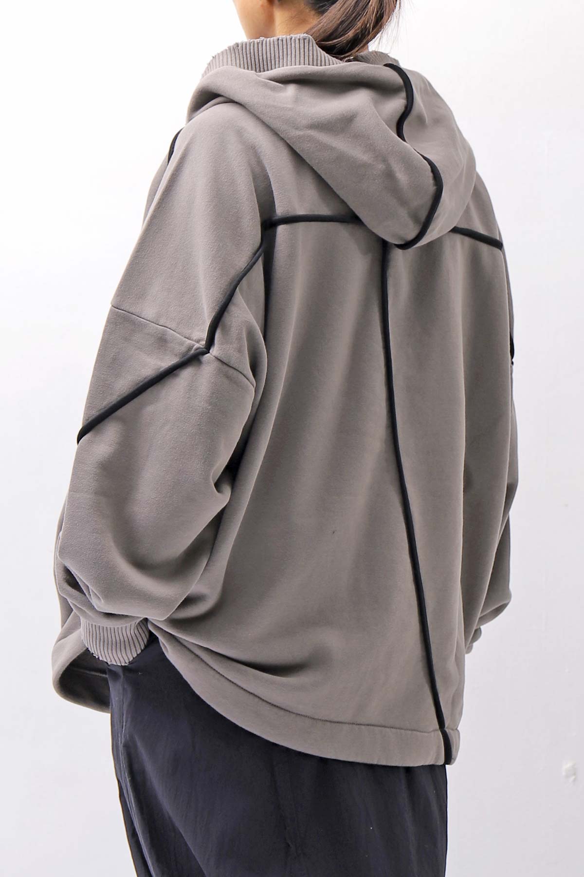 【thom/krom】 UNISEX COTTON SWEAT HOODIE MS192_CONCRETE GREY