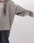 【thom/krom】 UNISEX COTTON SWEAT HOODIE MS192_CONCRETE GREY