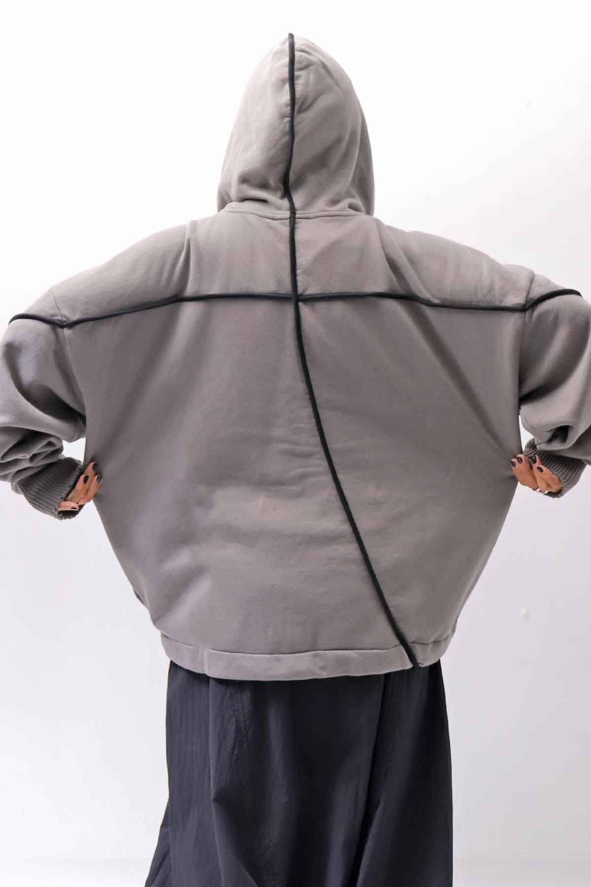 【thom/krom】 UNISEX COTTON SWEAT HOODIE MS192_CONCRETE GREY