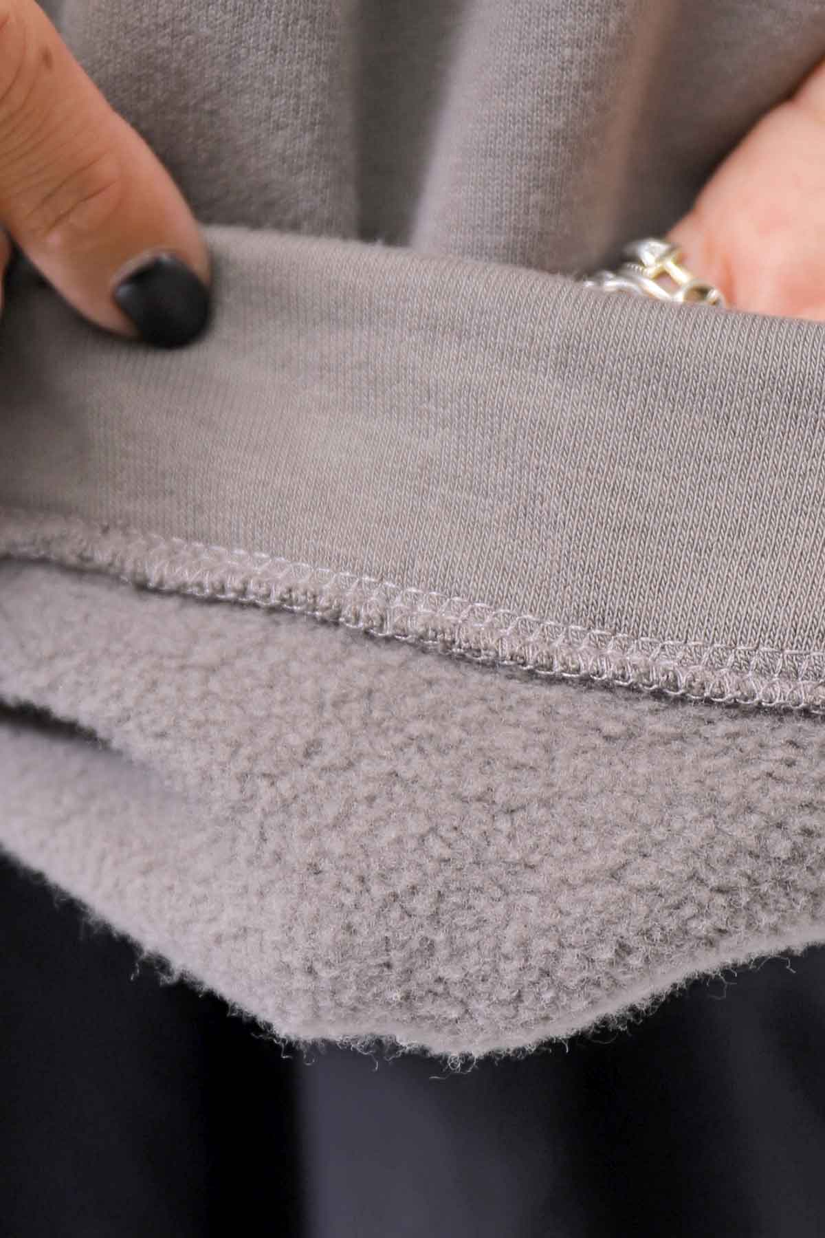 【thom/krom】 UNISEX COTTON SWEAT HOODIE MS192_CONCRETE GREY