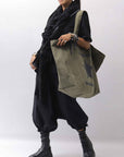 【End of SUMMER GIFT】 QUADRATO MEGA BAG_WASH KHAKI