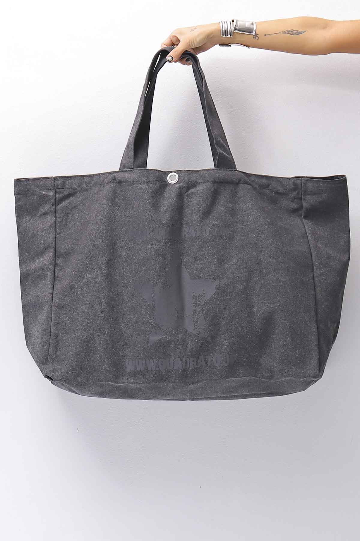 【End of SUMMER GIFT】 QUADRATO MEGA BAG_WASH BLACK