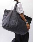 【End of SUMMER GIFT】 QUADRATO MEGA BAG_WASH BLACK